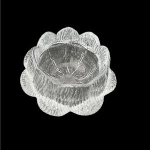 VINTAGE HOLMEGAARD AKANDE WATER LILY GLASS VOTIVE CANDLE HOLDER DENMARK